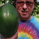 Gabriel Ramirez Nahim with his huge ass avocado. (Photo: Guinness Book of World Records)